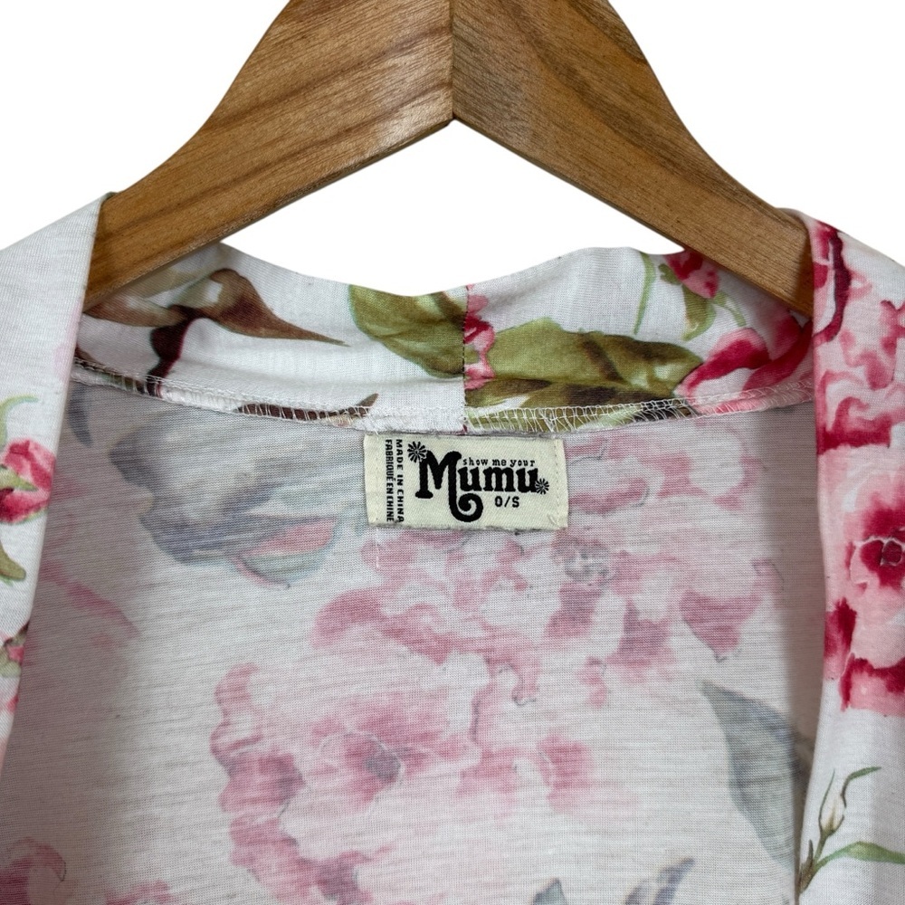 Show Me Your Mumu Brie Robe Garden Blooms Floral Kimono OS Women's Loungewear - Picture 6 of 6